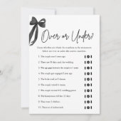 Elegante zwarte boog over of onder Vrijgezellenfee Kaart (Voorkant)