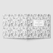 Elegante Zwarte Botanische Gastenboek (Volledig)