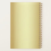 Elegante Zwarte Bruiloft Planner (Achterkant)