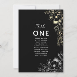 Elegante zwarte bruiloft zitgrafiek