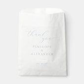 Elegante Zwarte Calligrafie Bedankzakje (Voorkant)