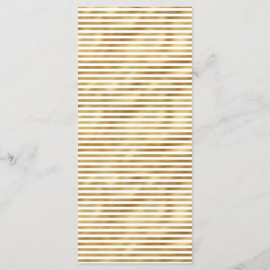 Elegante zwarte Coquette Bow Wildflower Menu Kaart (Achterkant)