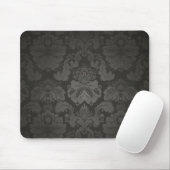Elegante zwarte damast muismat (Met muis)