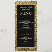 Elegante zwarte en glinsterende gouden bruiloft