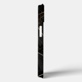 Elegante Zwarte en Gouden Abstracte Achtergrond Case-Mate iPhone Case (Achterkant / Rechts)