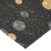 Elegante zwarte en gouden ballonnen tafelkleed (Gekanteld)
