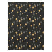 Elegante zwarte en gouden ballonnen tafelkleed (Voorkant)