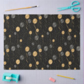 Elegante zwarte en gouden ballonnen tissuepapier (Craft)