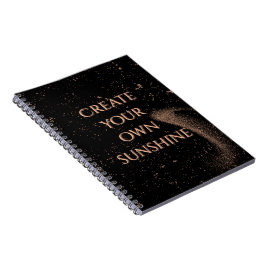 Elegante Zwarte en Gouden Esthetische Notitieboek