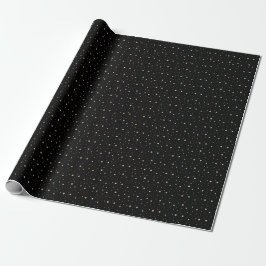 Elegante zwarte en gouden glitter cadeaupapier