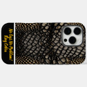 Elegante zwarte en gouden huid van een giftige sla Case-Mate iPhone case (Achterkant (horizontaal))