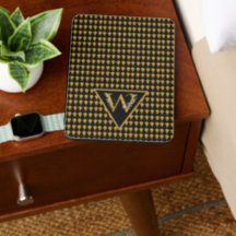 Elegante zwarte en gouden monogramletter "P"