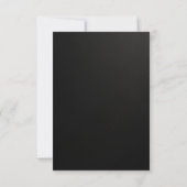 Elegante zwarte en gouden Save the Date-kaart Date (Achterkant)