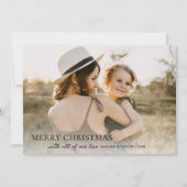 Elegante zwarte en gouden sneeuwvlok Kerstmis Feestdagenkaart (Voorkant)