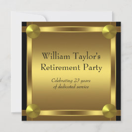 Elegante zwarte en gouden verjaardagsfeest voor ma kaart