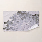 Elegante zwarte en grijze Limelight Hydrangea Handdoek (Handdoek)