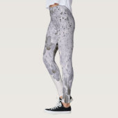 Elegante zwarte en grijze Limelight Hydrangea Leggings (Links)