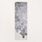 Elegante zwarte en grijze Limelight Hydrangea Yogamat (Voorkant)