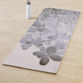 Elegante zwarte en grijze Limelight Hydrangea Yogamat