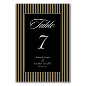 Elegante zwarte en groene strepen kaart (Achterkant)