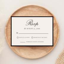 Elegante zwarte en ivoorkleurige Old Money-huwelij