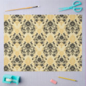 Elegante zwarte en Oranje Franse decoupage Tissuepapier (Craft)