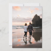 Elegante zwarte en rode roos zilveren laurier init kaart (Achterkant)