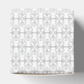 Elegante zwarte en witte Art Deco-stijl Bedankdoosjes (Bovenkant)