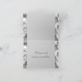 Elegante Zwarte en Witte Biker Bruiloft Bedankt (Binnen)