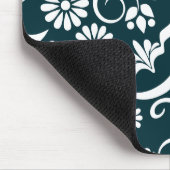 Elegante zwarte en witte muismat (Hoek)