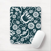 Elegante zwarte en witte muismat (Met muis)