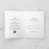 Elegante zwarte en witte QR-code klassieke trouw  (Binnen)