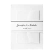 Elegante Zwarte En Witte Scriptie Bruiloft