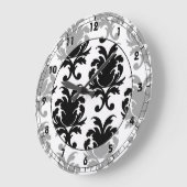elegante zwarte en witte vogel grote klok (Hoek)