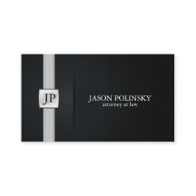 Elegante Zwarte en Zilveren Advocaat