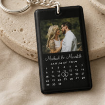Elegante Zwarte Foto Huwelijksjubileum Agenda