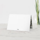 Elegante zwarte fotocollage vrolijke kerst Kaart (Achterkant)