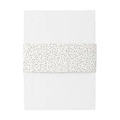 Elegante Zwarte Gebinitialeerde Letters Uitnodigingen Wikkel (Achterkant Voorbeeld)