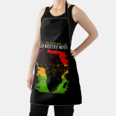 Elegante zwarte geschiedenis maand schort (Insitu)