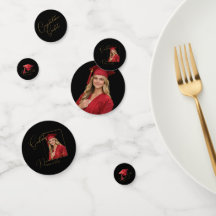 Elegante zwarte & gouden afstuderen 