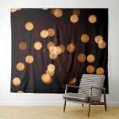 Elegante Zwarte Gouden Bokeh Fotografie Achtergron Wandkleed (In Situ (horizontaal))