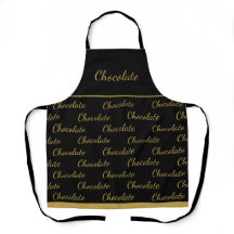 Elegante Zwarte Gouden Chocolade Personeelsuniform