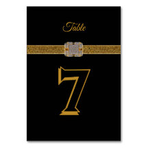 Elegante zwarte gouden glitterspeche