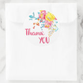 Elegante Zwarte Gouden Hart Cirkel Handgemaakt Op  Ronde Sticker (Tas)