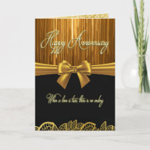 Elegante zwarte & gouden jubileum – "Liefde is waa