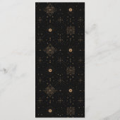 Elegante Zwarte Gouden Menu (Achterkant)