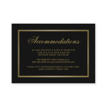 Elegante Zwarte Gouden Monogram Trouwaccommodaties