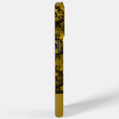 Elegante Zwarte & Gouden Schedel Gotische Hallowee Case-Mate iPhone Case (Achterkant / Rechts)