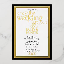 Elegante Zwarte Gouden Sierlijke Typografie Trouw