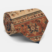 Elegante zwarte & gouden stropdas (Opgerold)